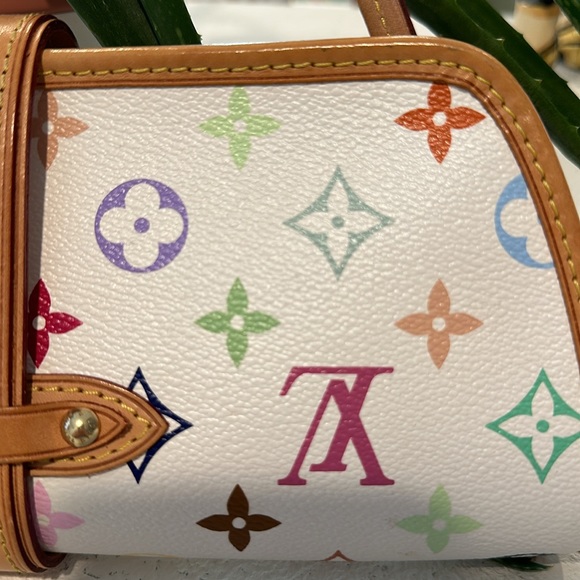 Vintage MURAKAMI Louis Vuitton SHIRLEY 💜💙💚💛LV shoulder bag💕 - Picture 5 of 10